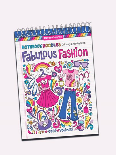 Fabulous fashion coloring book