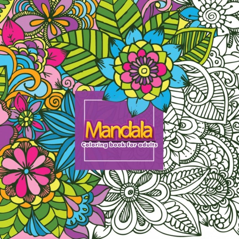 Mandala Coloring Book for Adults – Flowers